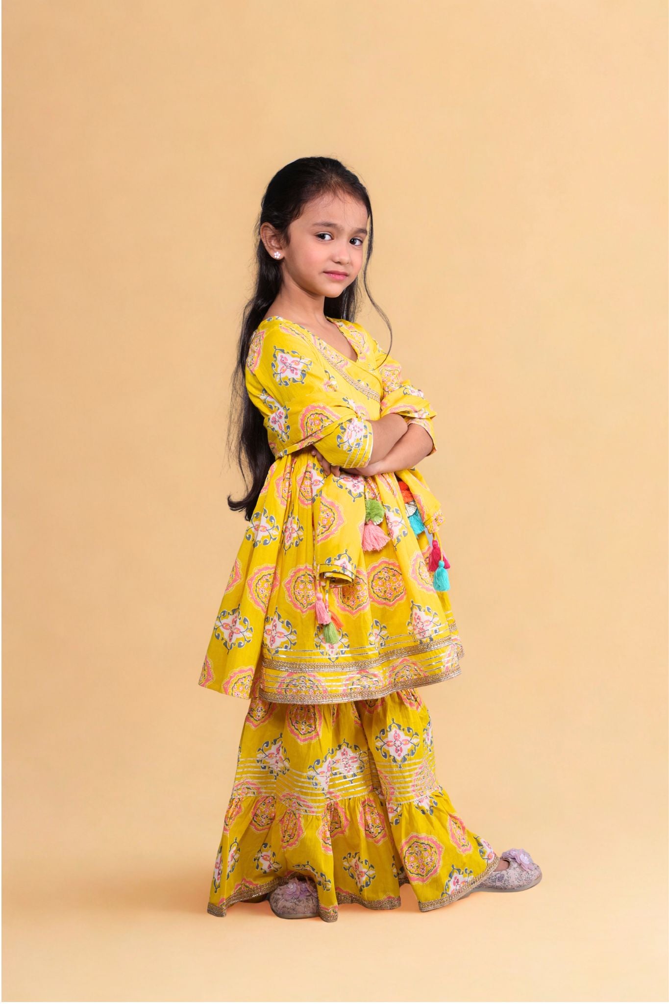 Mini Maharaani Garaara set with dupatta
