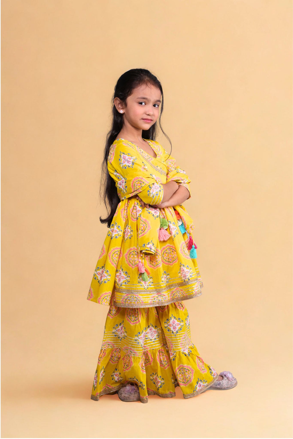 Mini Maharaani Garaara set with dupatta