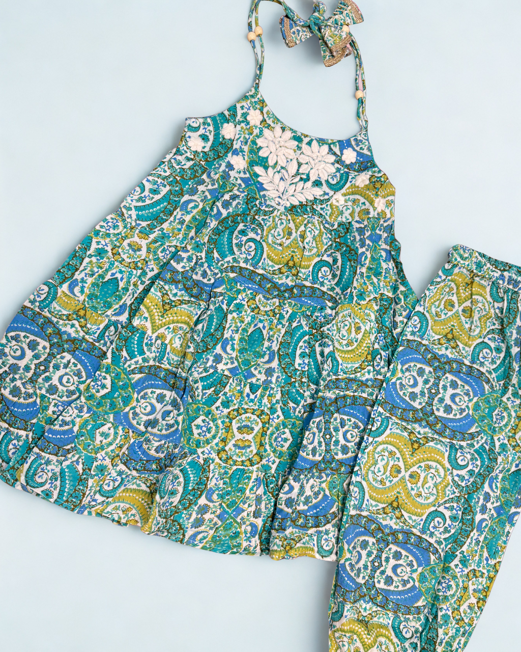 Mini maharani Spaghetti Set Green